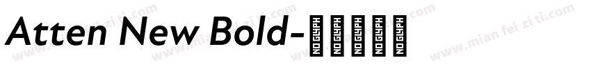 Atten New Bold字体转换